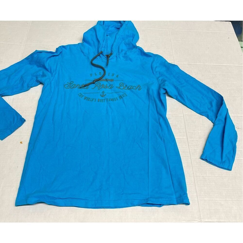 Santa Rosa Beach Florida Shirt Adult M Blue Long‎ Sleeve Vacation Travel A23